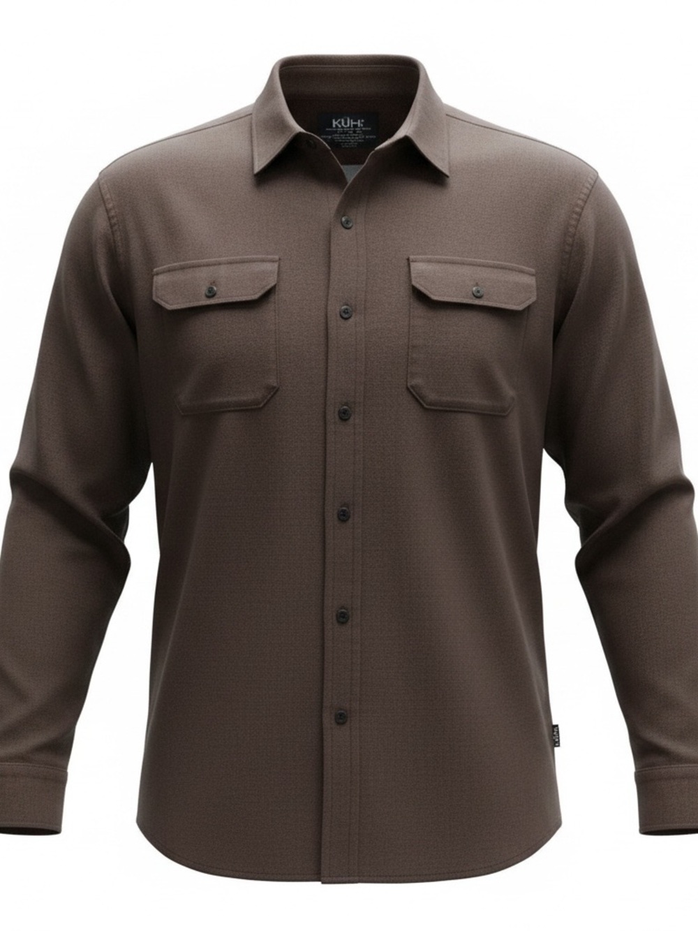 KÜHL Men’s XL Brown Long Sleeve Button Up Utility Outdoor Shirt